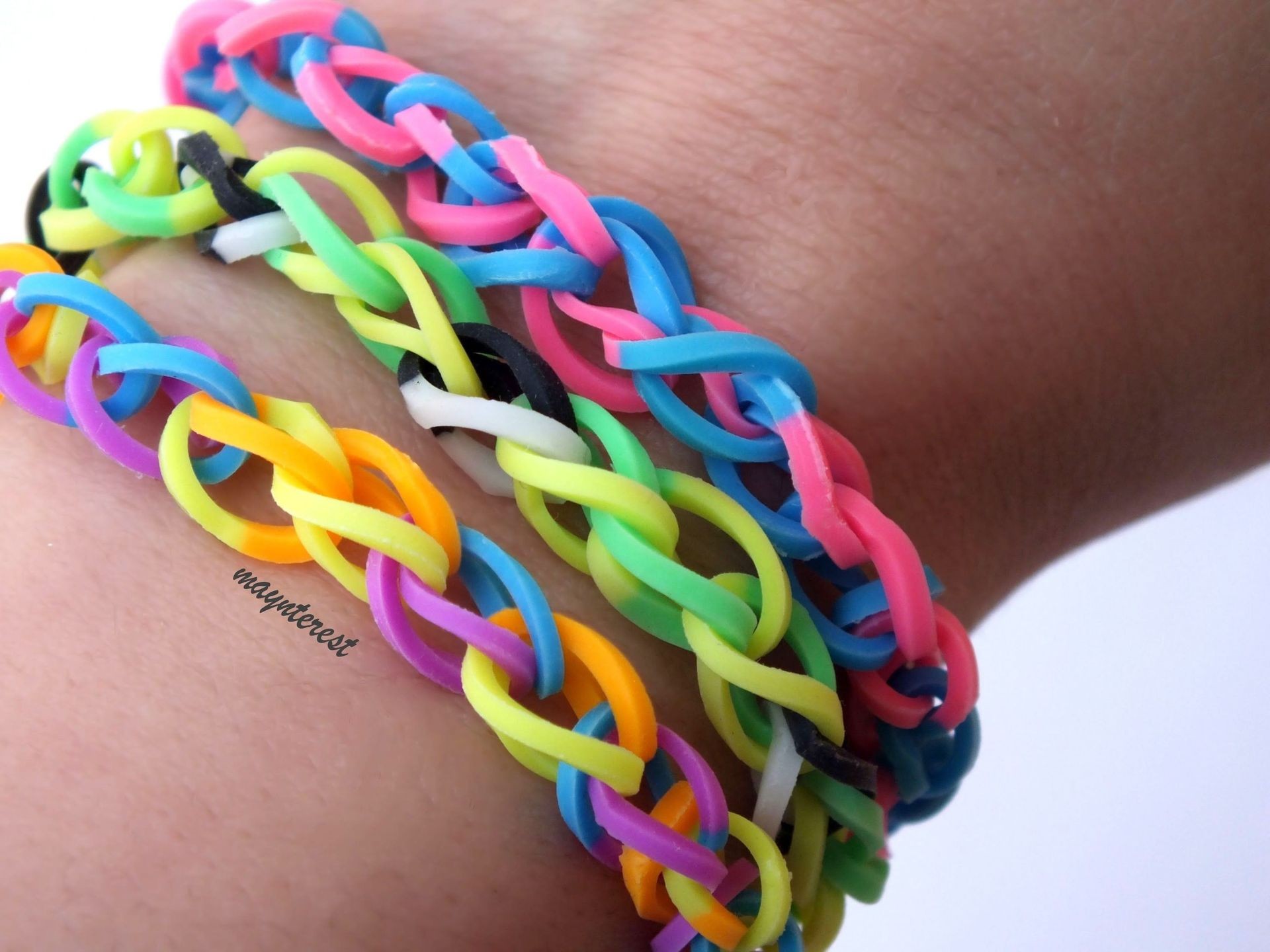 Pulseras de gomitas simples 